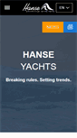 Mobile Screenshot of hanseyachts.hr